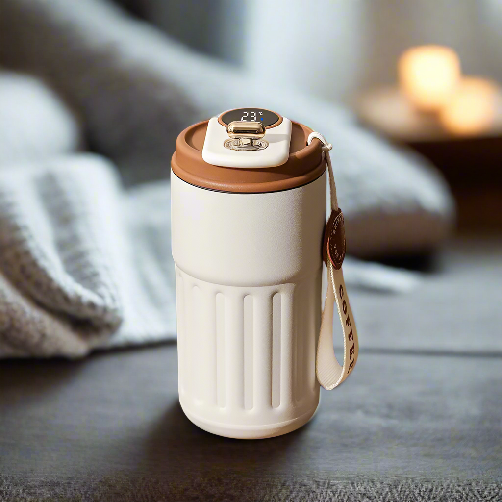 Cozy LED Temperature Display Stainless Steel Coffee Mug